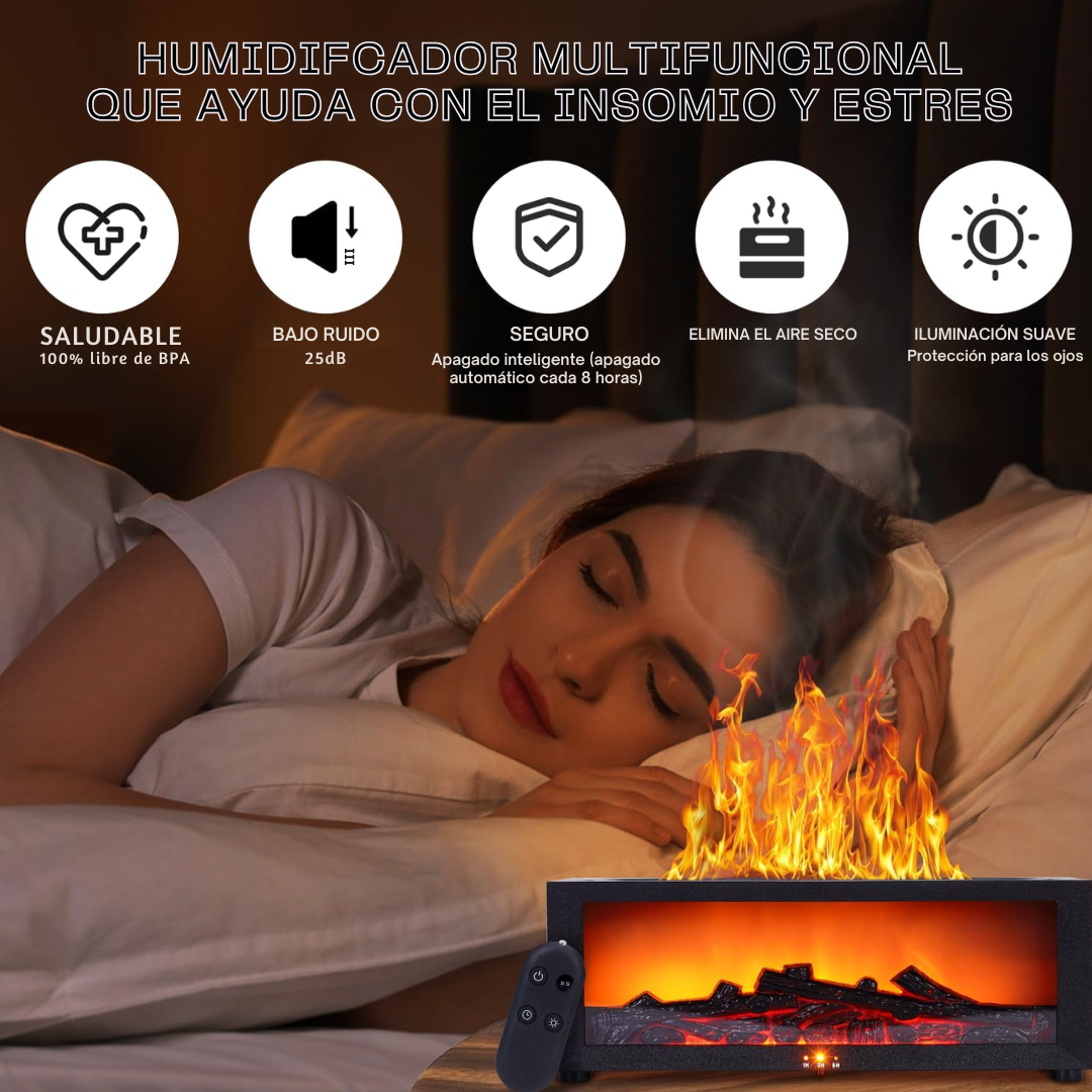 Humidificador con aroma de chimenea antiestrés™